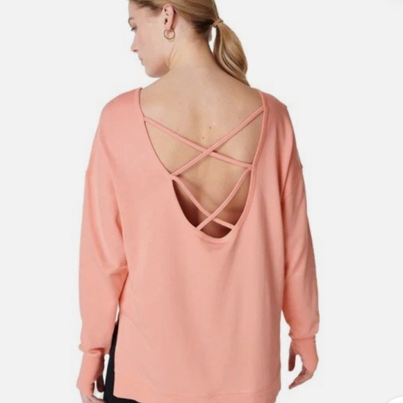 Sweaty Betty by Anthropologie Pink sweater sizes Medium - Picture 8 of 9